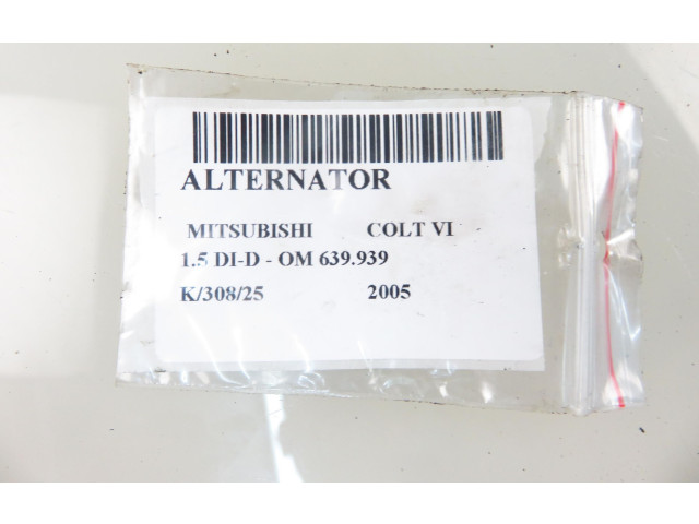 Генератор 6391500250, 6391500250   Mitsubishi Colt      