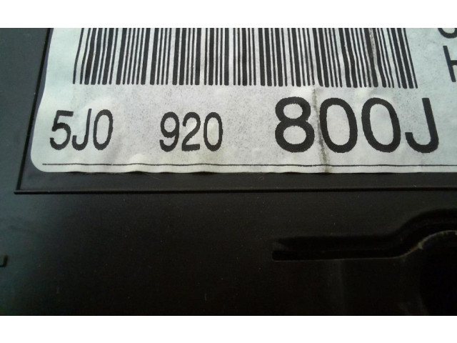 Панель приборов 5J0920800J, 5J0920800J Skoda Fabia Mk2 (5J)