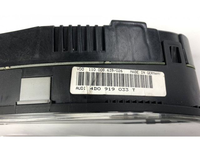 Přístrojová deska Audi A8 S8 D2 4D 1997 110008639026, 4D0919033T