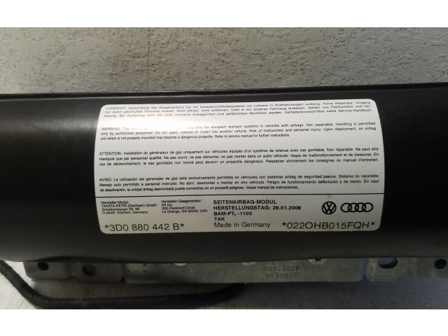 Подушка безопасности в сиденье 3D0880442B Volkswagen Phaeton