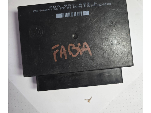 Блок комфорта 6Q0959433E, 5DK00812901 Skoda Fabia Mk1 (6Y)