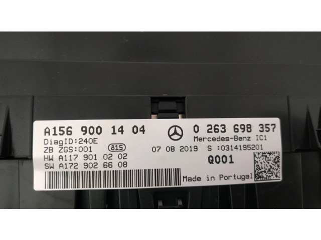 Přístrojová deska Mercedes-Benz GLA W156 2019 A1569001404, 0263698357