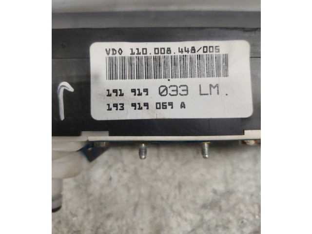 Панель приборов 193919059A Volkswagen Jetta II