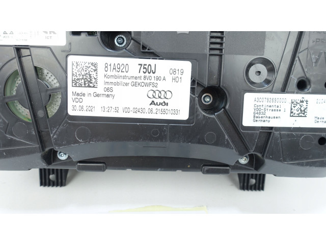 Панель приборов 81A920750J, 81A920750J Audi Q2 -