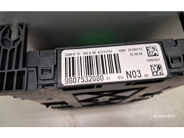 Блок предохранителей 9807532080, 9807532080-01 Peugeot 2008 I