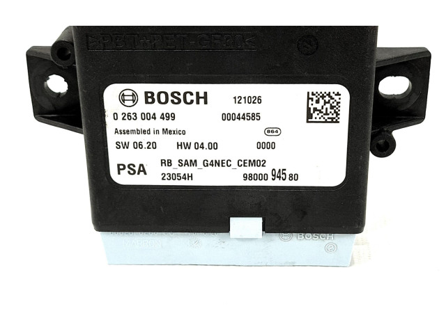 Блок управления 9800094580, 0263004499BOSCH Citroen DS4