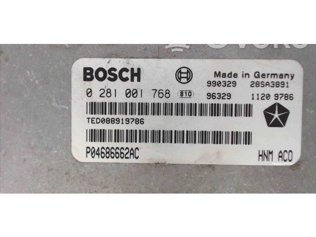 Řídící jednotka 0281001768   Chrysler Voyager 3490