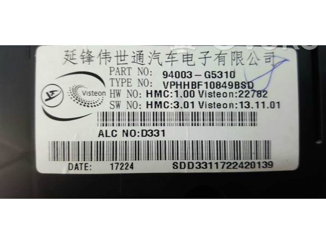 Панель приборов 94003G5310, 94003-G5310 KIA Niro