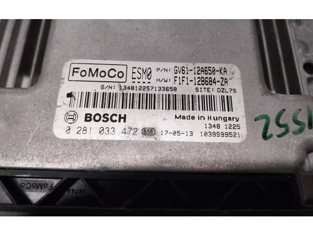 Блок управления двигателя GV61-12A650-KA, 0281033472   Ford Transit -  Tourneo Connect