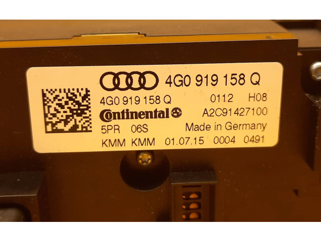 Блок управления климат-контролем 4G0919158Q, 4G0919158Q   Audi A7 S7 4G