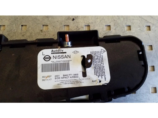 Подушка безопасности в сиденье 6009383D Nissan Qashqai