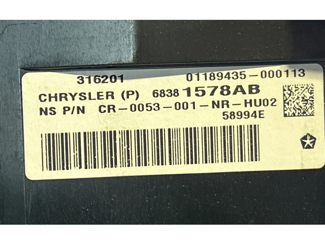 Дисплей 68381578AB, 01189435013 Dodge VAN RAM