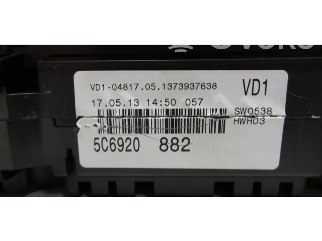 Панель приборов 5C6920882, 5C6920882X Volkswagen Jetta VI