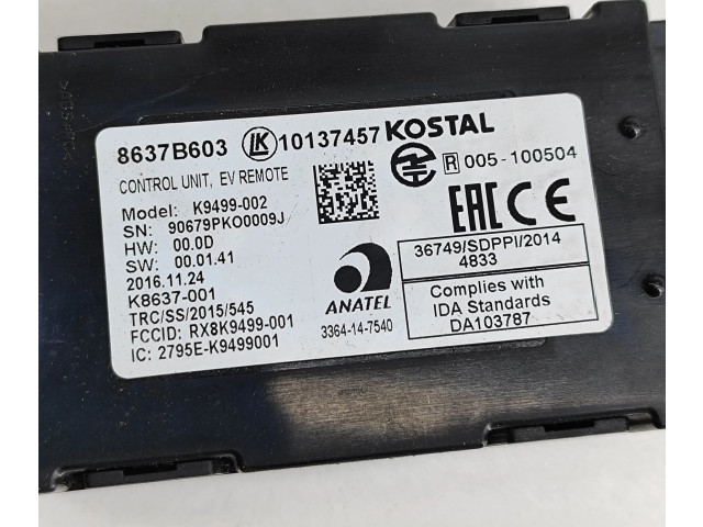 Блок управления 8637B603 Mitsubishi Outlander