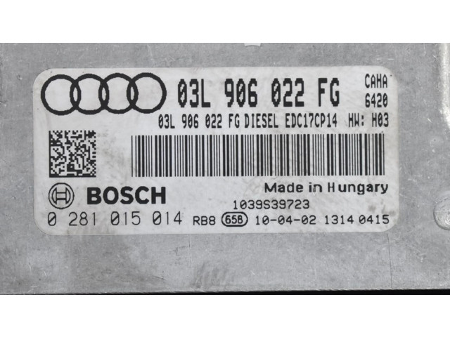 Řídící jednotka 03L906022FG, 03L906022FG Audi A6 Allroad C6 2010