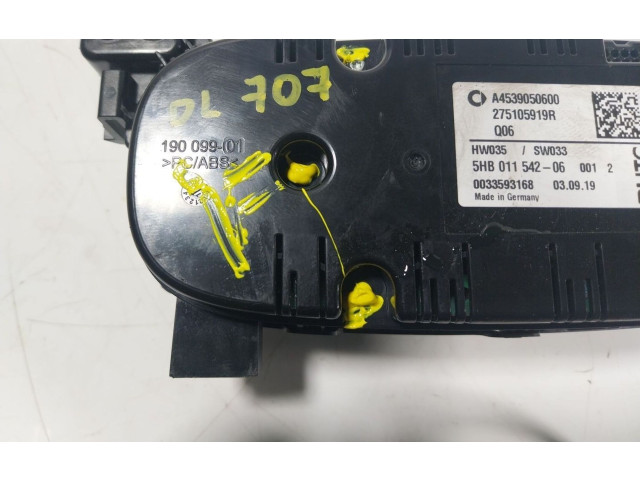 Блок управления климат-контролем A4539050600, 275105919R Smart ForFour II W453