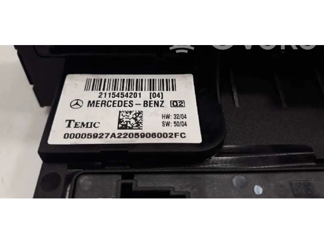 Pojistková skříňka Řídící jednotka BSM 2115454201 Mercedes-Benz CLS AMG C219 2005