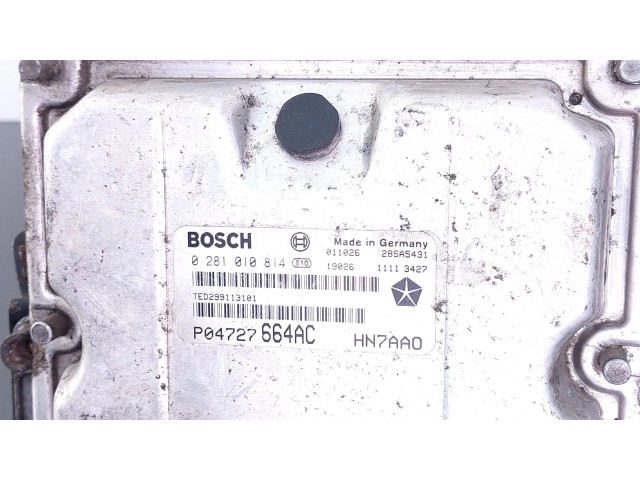 Řídící jednotka 0281010814, P04727664AC Chrysler Voyager 2003