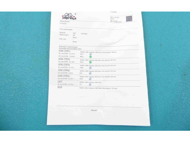 Vstřikovač 0445110471, IMPRK1270263 Seat Alhambra (Mk2)