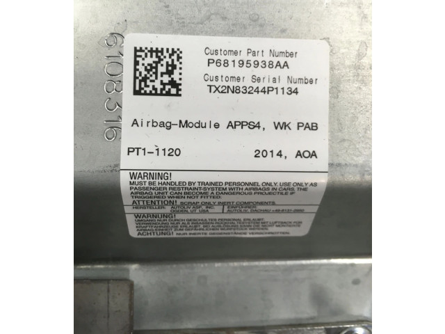 Подушка безопасности пассажира P68195938AA   Jeep Grand Cherokee