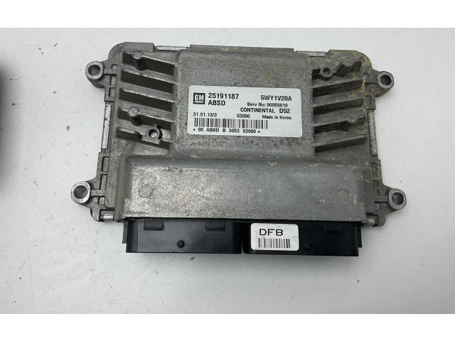 Комплект блоков управления 25191187, 25191187   Chevrolet Spark