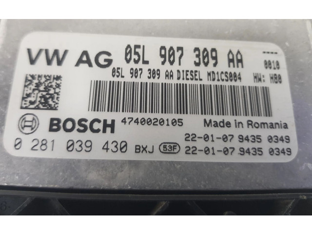 Блок управления двигателя 05L907309AA, 05L907309AA   Skoda Octavia Mk4