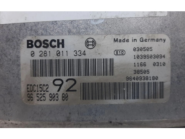 Блок управления двигателя 0281011334 Citroen C8