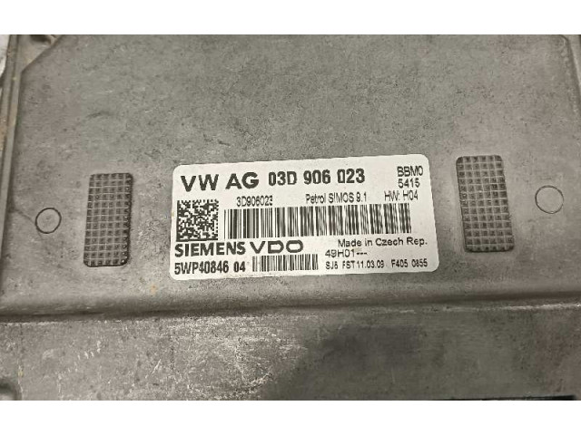Блок управления двигателя 03D906023, 5WP4084604 Skoda Fabia Mk2 (5J)