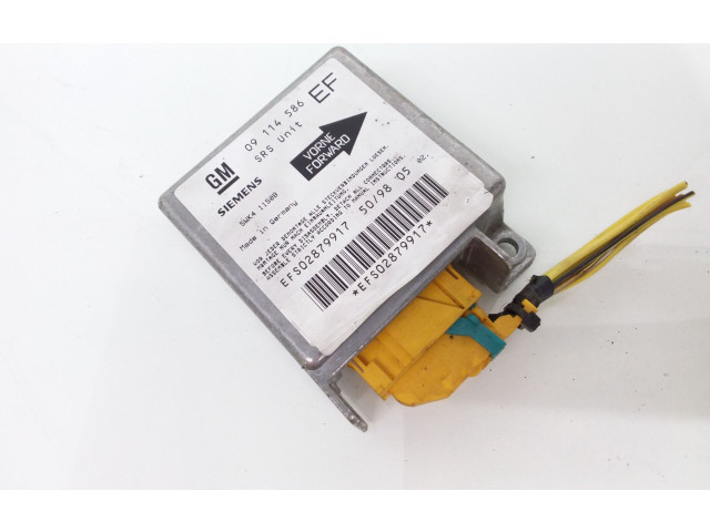 Блок подушек безопасности 09114586, 5WK41150B   Opel Tigra A