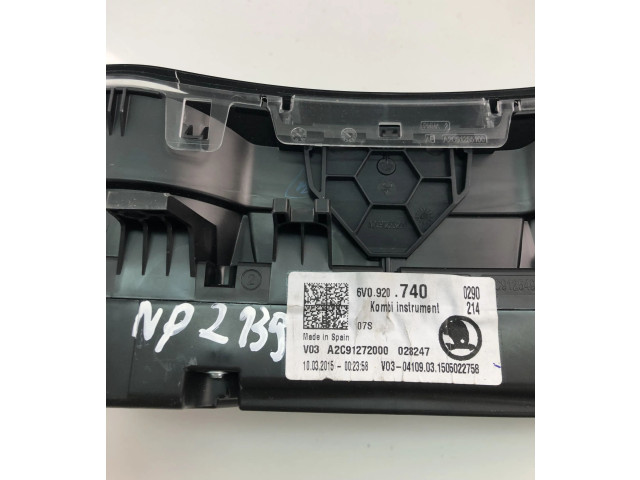 Спидометр (приборный щиток) 6V0920740   Skoda Fabia Mk3 (NJ)   