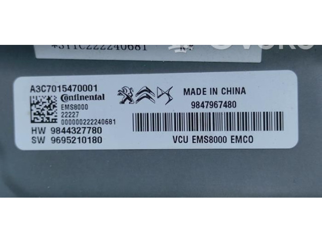 Блок управления двигателя 9847967480 Citroen C5 X