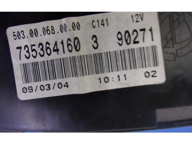 Спидометр (приборный щиток) 735364160, 735364160 Fiat Idea