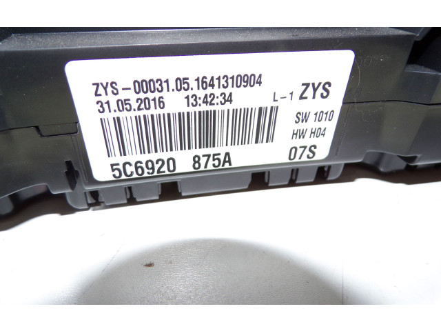 Панель приборов 5C6920875A, A2C95258700 Volkswagen Jetta VI