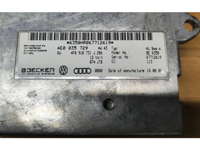 Turbodmychadlo Блок управления MMI 4E0035729, 4F0910731J Audi A6 Allroad C6
