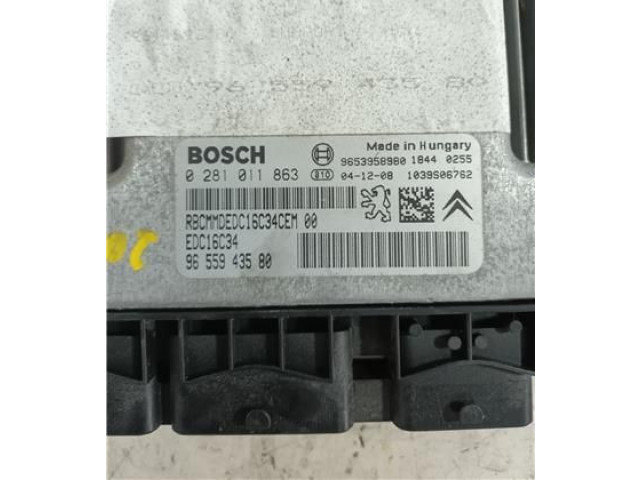 Блок управления 0281011863, 9655943580   Citroen C4 I