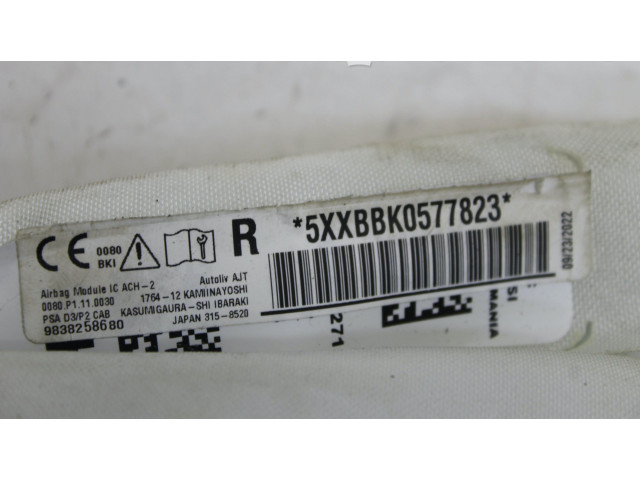 Боковая подушка безопасности 9838258680 Peugeot 2008 II