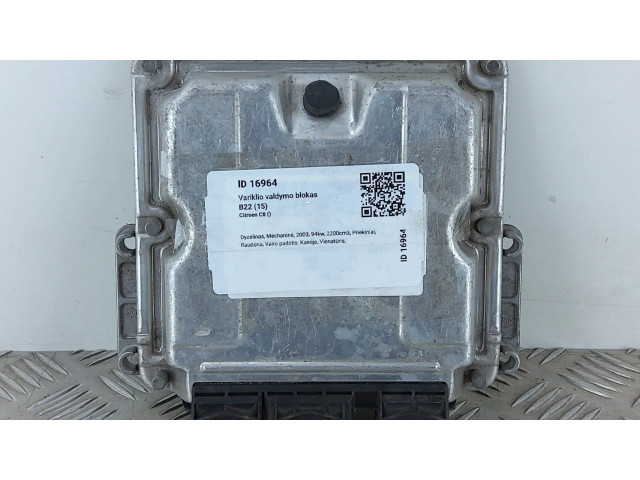 Блок управления двигателя 0281011334, 9640938180   Citroen C8