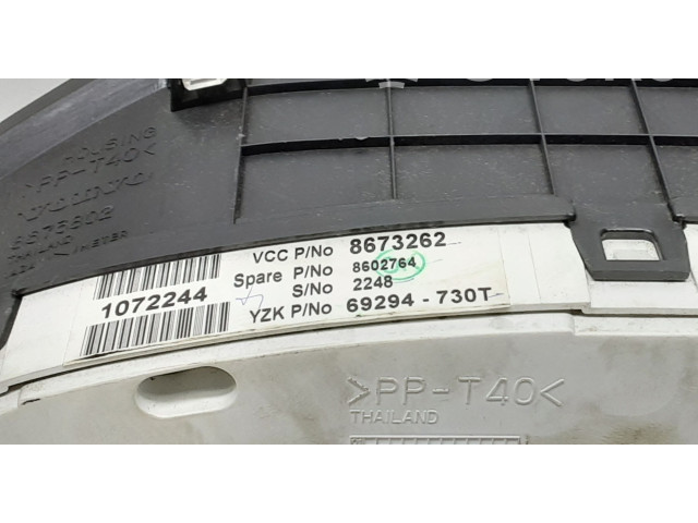Панель приборов 8673262, 8673802   Volvo S80       