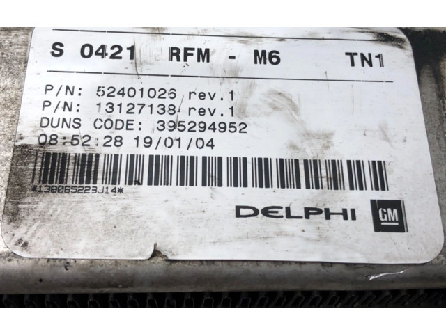 Интеркулер  52401245   Opel Meriva A 