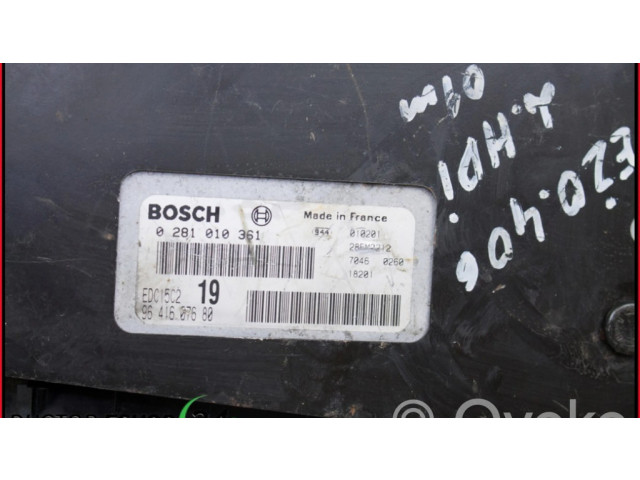 Řídící jednotka 0281010361   Peugeot 406 2001