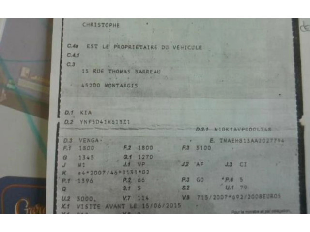 Přístrojová deska KIA Venga 2011