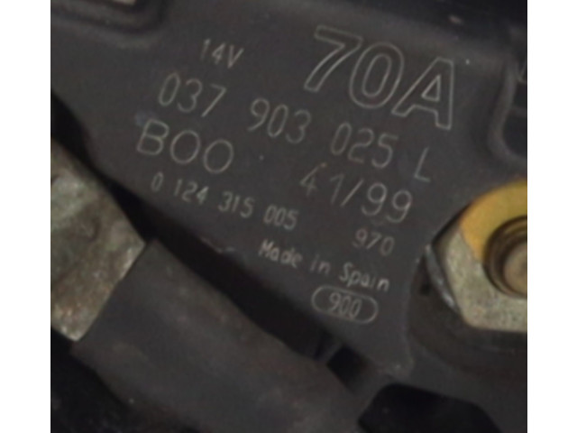 Генератор 037903025L   Volkswagen Lupo      