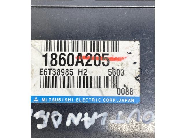 Блок управления двигателя 1860A205, E6T38985 Mitsubishi Outlander