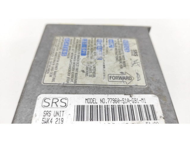 Блок подушек безопасности 77960S1AG91, 5WK4219 Honda Accord