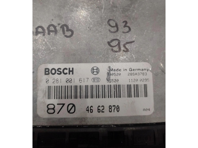 Блок управления двигателем Блок управления 0281001617 Saab 9-3 Ver1