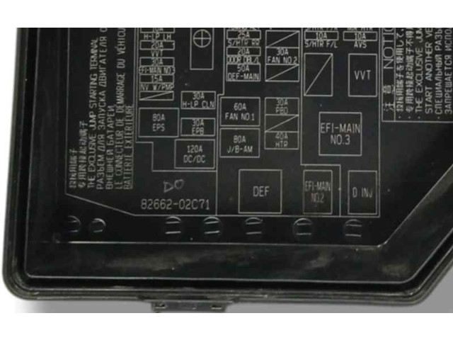 Pojistková skříňka Řídící jednotka BSM 8266202C71 Toyota Corolla E160 E170 2022