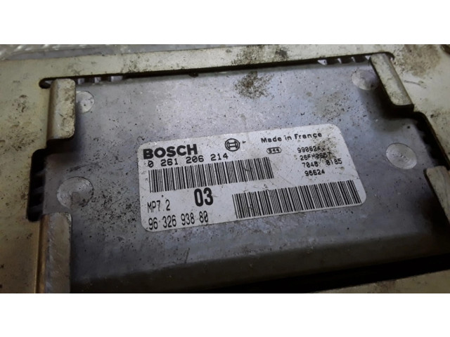 Блок управления двигателя 0261206214 Citroen Xsara