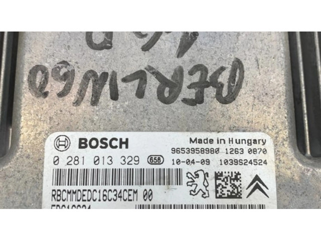 Řídící jednotka 9666975480, 0281013329 Citroen Berlingo 2008