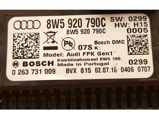 Панель приборов 8W5920790C, 8W5920790C   Audi A4 Allroad B9       