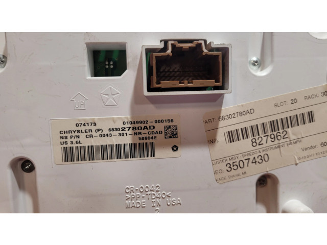 Přístrojová deska Dodge Durango 2017 68302780AD